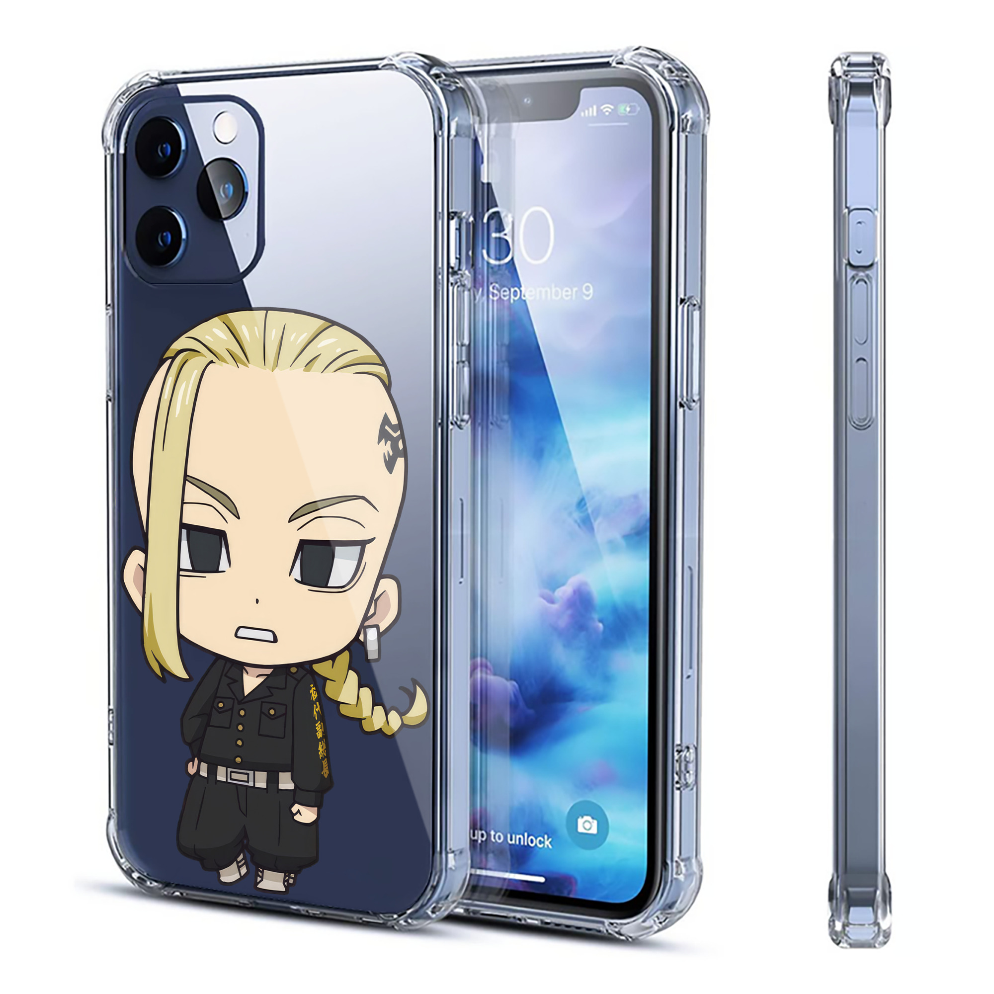 （画像用） 東京リベンジャーズ Tokyo Revengers 【iPhone 12シリーズ対応】透明スマホケース（クリアソフトケース）